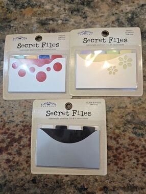 Karen Foster "Secret Files" lightweight aluminum file and tabbed Journaling